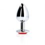 Aluminiowy korek analny z klejnotem Ouch średni 7 cm - 6