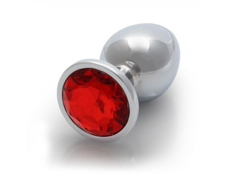 Duży aluminiowy korek analny z klejnotem Ouch! 8 cm - 5