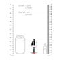 Duży aluminiowy korek analny z klejnotem Ouch! 8 cm - 10