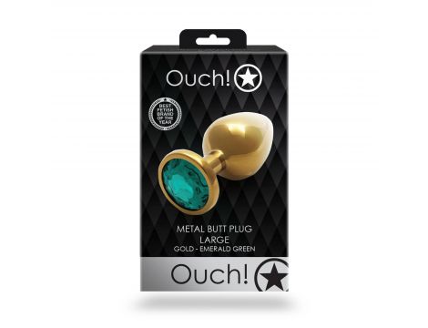 Zatyczka analna Ouch! z klejnotem Large - 2