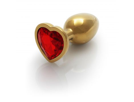 Korek analny Heart Gem mały Ouch! aluminiowy - 3