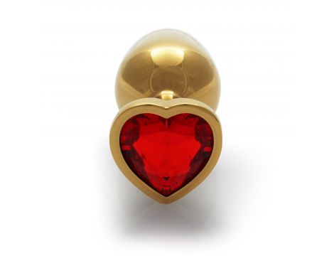 Korek analny Heart Gem mały Ouch! aluminiowy - 6