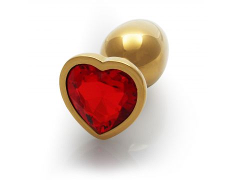 Korek analny Heart Gem mały Ouch! aluminiowy - 7
