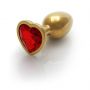 Korek analny Heart Gem mały Ouch! aluminiowy - 4