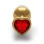 Korek analny Heart Gem mały Ouch! aluminiowy - 7