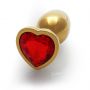 Korek analny Heart Gem mały Ouch! aluminiowy - 8