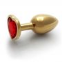 Korek analny Heart Gem mały Ouch! aluminiowy - 9