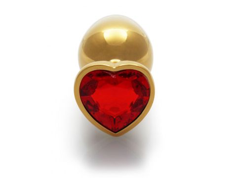Korek analny Heart Gem duży złoty Ouch 8 cm - 5