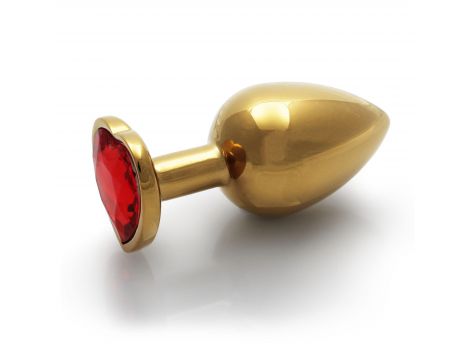 Korek analny Heart Gem duży złoty Ouch 8 cm - 6