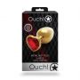 Korek analny Heart Gem duży złoty Ouch 8 cm - 4