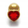 Korek analny Heart Gem duży złoty Ouch 8 cm - 6