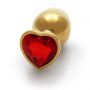Korek analny Heart Gem duży złoty Ouch 8 cm - 9