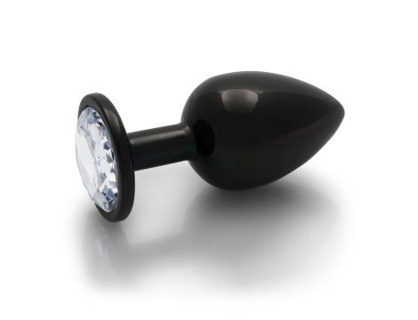 Duży korek analny z okrągłym klejnotem Ouch! 8 cm - 3