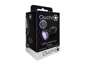 Korek analny Heart Gem Ouch! mały 6 cm