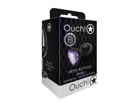 Korek analny Heart Gem Ouch! mały 6 cm