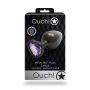 Korek analny Heart Gem Ouch! duży aluminiowy 8 cm - 3