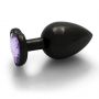 Korek analny Heart Gem Ouch! duży aluminiowy 8 cm - 8