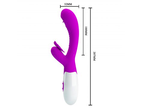 Wibrator Pretty Love Moth motyl z lizaniem 12 wibracji 3 tryby - 6