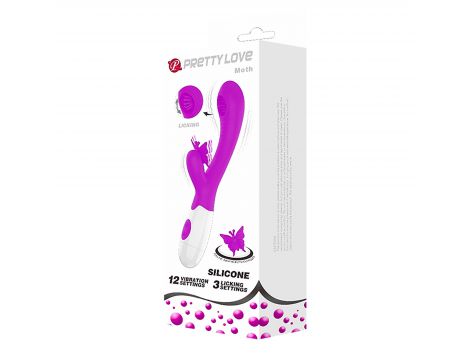 Wibrator Pretty Love Moth motyl z lizaniem 12 wibracji 3 tryby - 7