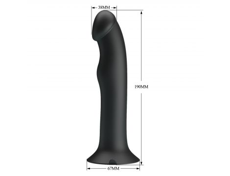 Wibrator analny Pretty Love Murray czarny 12 wibracji przyssawka - 3