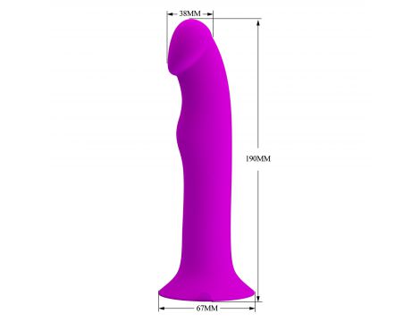 Wibrator analny Pretty Love Murray fioletowy 12 wibracji przyssawka - 8