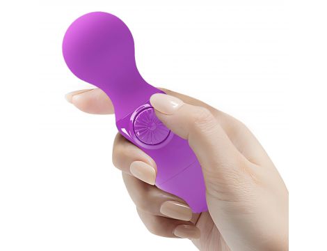 Mini wibrator silikonowy Pretty Love fioletowy wodoodporny AAA - 8