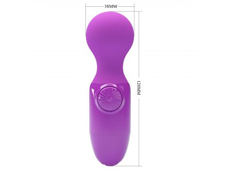 Mini wibrator silikonowy Pretty Love fioletowy wodoodporny AAA - 9