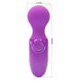 Mini wibrator silikonowy Pretty Love fioletowy wodoodporny AAA - 10