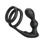 Pierścień erekcyjny z wibrującym korkiem analnym Pretty Love silikonowy USB - 4