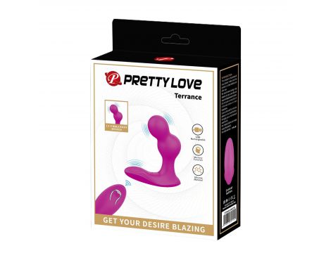 Masażer prostaty Pretty Love Terrance zdalnie sterowany silikonowy - 8