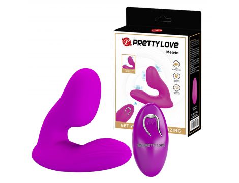 Stymulator łechtaczki Pretty Love Melvin dwusilnikowy 12 funkcji pilot