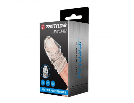 Przedłużka pogrubiająca na penisa Pretty Love Jeremy kryształowa - 12