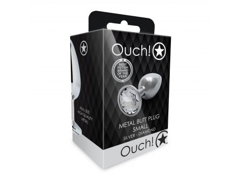 Korek analny z klejnotem Ouch mały 6 cm