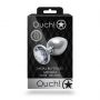 Średni aluminiowy korek analny z klejnotem Ouch! 7 cm - 3