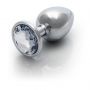 Średni aluminiowy korek analny z klejnotem Ouch! 7 cm - 6