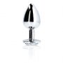 Średni aluminiowy korek analny z klejnotem Ouch! 7 cm - 7