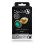 Zatyczka analna z klejnotem Ouch złota mała 6 cm - 3