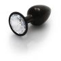 Korek analny z okrągłym klejnotem Ouch mały aluminiowy 6 cm - 2