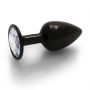 Korek analny z okrągłym klejnotem Ouch mały aluminiowy 6 cm - 9