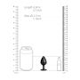 Korek analny z okrągłym klejnotem Ouch mały aluminiowy 6 cm - 10
