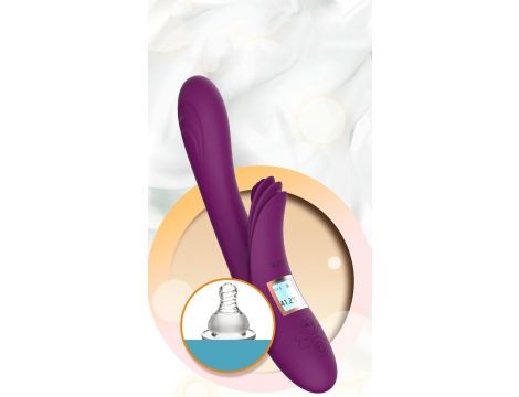 Wibrator Lilo dwusilnikowy silikonowy podgrzewany fioletowy USB - 3