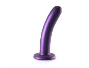 Dildo silikonowe zakrzywione Ouch! metaliczne 14,5 cm