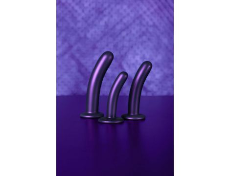 Dildo silikonowe zakrzywione Ouch! metaliczne 14,5 cm - 11