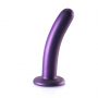 Dildo silikonowe zakrzywione Ouch! metaliczne 14,5 cm - 2