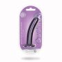 Dildo silikonowe zakrzywione Ouch! metaliczne 14,5 cm - 3