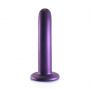 Dildo silikonowe zakrzywione Ouch! metaliczne 14,5 cm - 9
