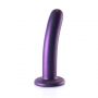 Dildo silikonowe zakrzywione Ouch! metaliczne 14,5 cm - 10