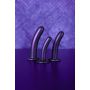Dildo silikonowe zakrzywione Ouch! metaliczne 14,5 cm - 12