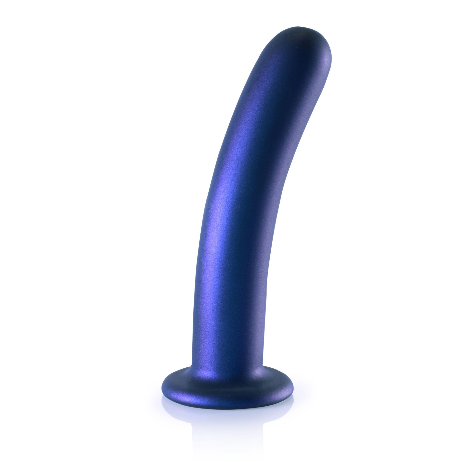 smooth silicone g-spot dildo - 7'' / 17 cm