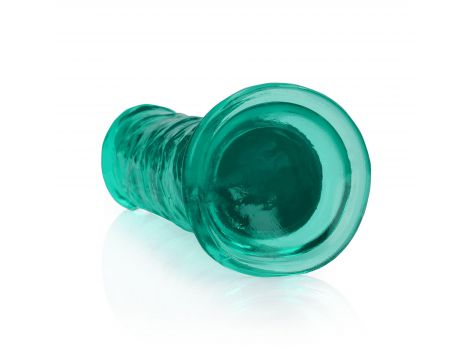 Dildo realistyczne proste z przyssawką RealRock transparentne 18 cm - 7